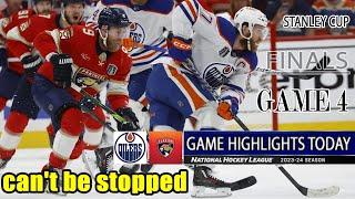 Florida Panthers vs Edmonton Oilers Game 4 Highlights 06/15/24 | NHL 2024 Stanley Cup Finals