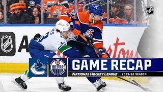 Ванкувер Кэнакс - Эдмонтон Ойлерз | 13 апреля, 2024 | Обзор матча | Регулярный сезон НХЛ