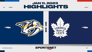 NHL Highlights | Predators vs. Maple Leafs - January 11, 2023