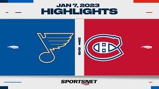 NHL Highlights | Blues vs. Canadiens - January 7, 2023