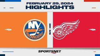 NHL Highlights | Islanders vs. Red Wings - February 29, 2024