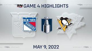 NHL Game 4 Highlights | New York Rangers vs. Pittsburgh Penguins  - May 9, 2022