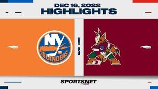 NHL Highlights | Islanders vs. Coyotes - December 16, 2022