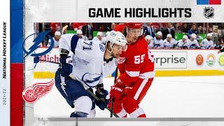Lightning @ Red Wings 10/14/21 | NHL Highlights
