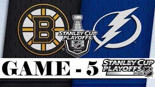 Бостон Брюинз - Тампа-Бэй Лайтнинг | Second round | Game 5 | Stanley Cup 2020 | Обзор матча