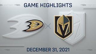 NHL Highlights | Ducks vs. Golden Knights - Dec 31, 2021