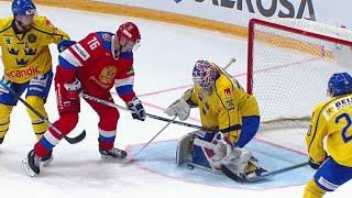 Россия обыграла Швецию в стартовом матче Кубка Первого канала со счетом 4:3.