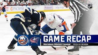 Нью-Йорк Айлендерс - Коламбус Блю Джекетс | 4 апреля, 2024 | Обзор матча | Регулярный сезон НХЛ