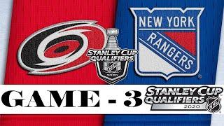 Carolina Hurricanes vs New York Rangers | Aug.04, 2020 | Best of 5 | Game 3 | NHL 2019/20 | Обзор