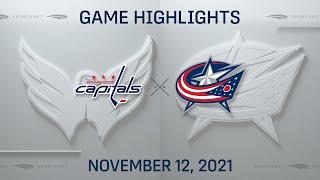 NHL Highlights | Capitals vs. Blue Jackets - Nov 12, 2021