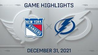 NHL Highlights | Rangers vs. Lightning - Dec 31, 2021