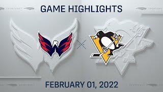 NHL Highlights | Capitals vs. Penguins - Feb. 1, 2022