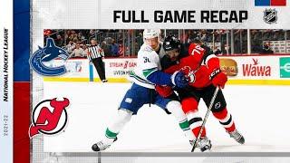 Vancouver Canucks vs New Jersey Devils | Feb.28, 2022 | Game Highlights | NHL 2022 | Обзор матча
