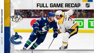 Nashville Predators vs Vancouver Canucks | Nov.05, 2022 | Game Highlights | NHL 2023 | Обзор матча