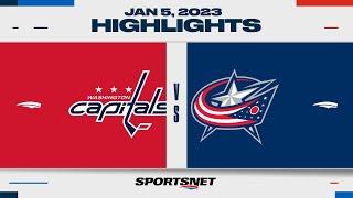 NHL Highlights | Capitals vs. Blue Jackets - January 5, 2023