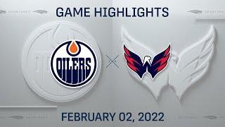 NHL Highlights | Oilers vs. Capitals - Feb. 2, 2022