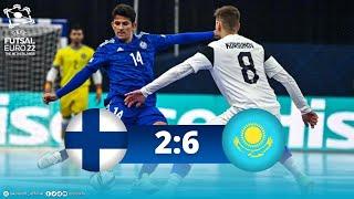 Обзор матча Финляндия - Казахстан - 2:6. EURO 2022. Групповой этап
