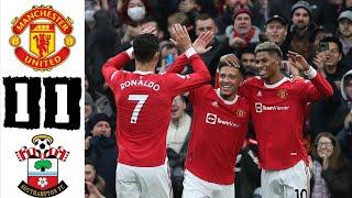 Манчестер Юнайтед 1-1 Саутгемптон обзор матча и все голы | Дикая реакция Роналду на матч
