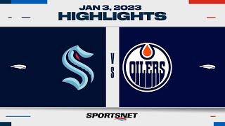 NHL Highlights | Kraken vs. Oilers - January 3, 2023