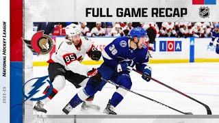 Ottawa Senators vs Tampa Bay Lightning | Nov.01, 2022 | Game Highlights | NHL 2023 | Обзор матча