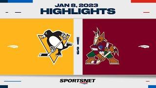 NHL Highlights | Penguins vs. Coyotes - January 8, 2023