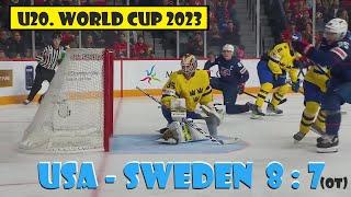 USA - SWEDEN  8 : 7 . World Cup 2023.  ЧМ 2023 США - Швеция. Матч за 3 место.