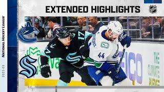 Vancouver Canucks vs Seattle Kraken | Oct.27, 2022 | Game Highlights | NHL 2023 | Обзор матча