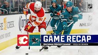 Калгари Флэймз - Сан-Хосе Шаркс | 9 апреля, 2024 | Обзор матча | Регулярный сезон НХЛ