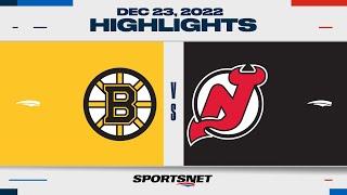 NHL Highlights | Bruins vs. Devils - December 23, 2022