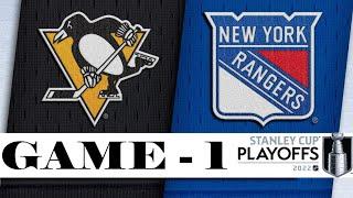 Pittsburgh Penguins vs New York Rangers | First round | Game 1 | Stanley Cup 2022 | Обзор матча