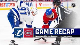 Lightning @ Canadiens 4/4 | NHL Highlights 2024