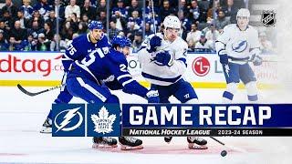 Lightning @ Maple Leafs 4/3 | NHL Highlights 2024