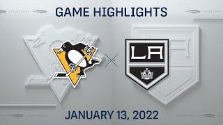 NHL Highlights | Penguins vs. Kings - Jan. 13, 2022