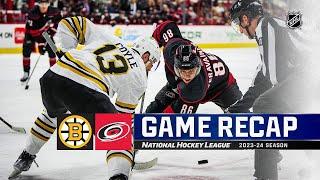 Бостон Брюинз - Каролина Харрикейнз | 4 апреля, 2024 | Обзор матча | Регулярный сезон НХЛ