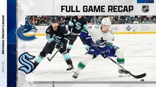 Vancouver Canucks vs Seattle Kraken | Jan.01, 2022 | Game Highlights | NHL 2022 | Обзор матча