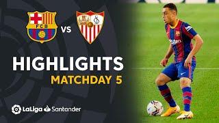 Highlights FC Barcelona vs Sevilla FC (1-1)